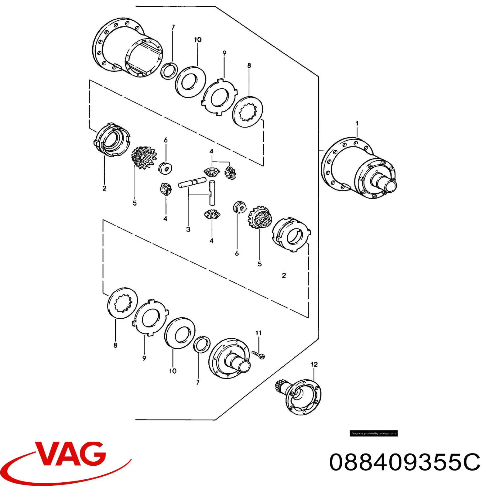 Semieixo traseiro para Volkswagen Passat B5 3B3