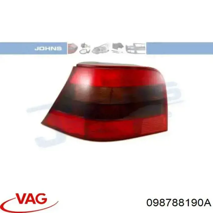 Lanterna traseira direita VAG 098788190A preço, a partir de 35,75 USD