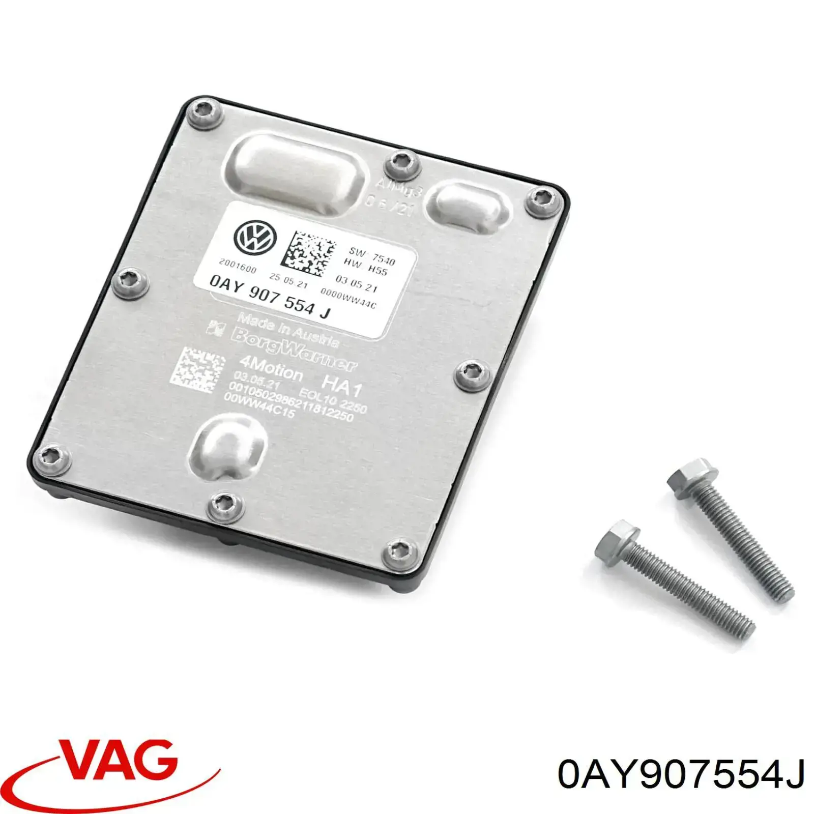 0AY907554J VAG Unidade de controlo de acoplamento Haldex