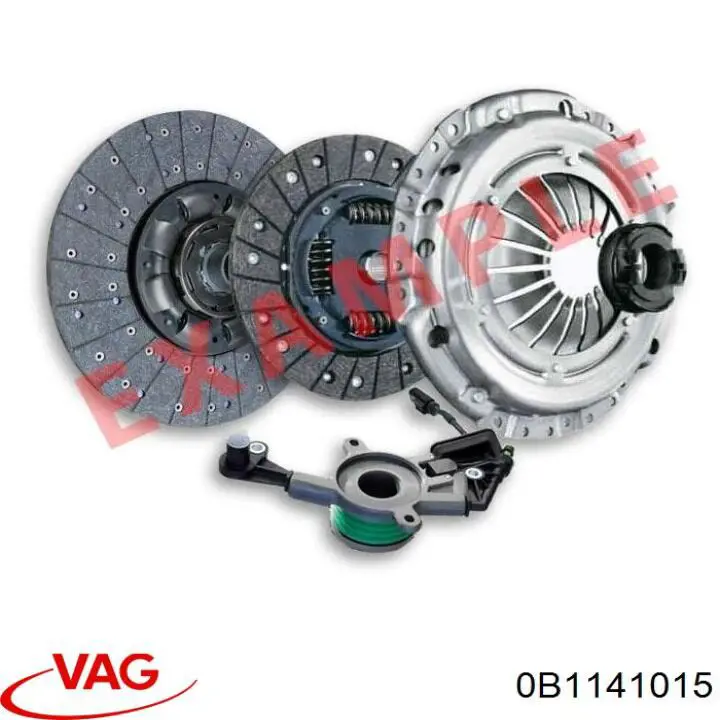0B1141015 VAG Kit de embraiagem (3 peças)