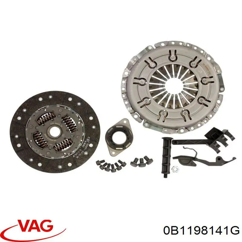 Compre 0B1198141GX VAG Kit de embraiagem (3 peças)