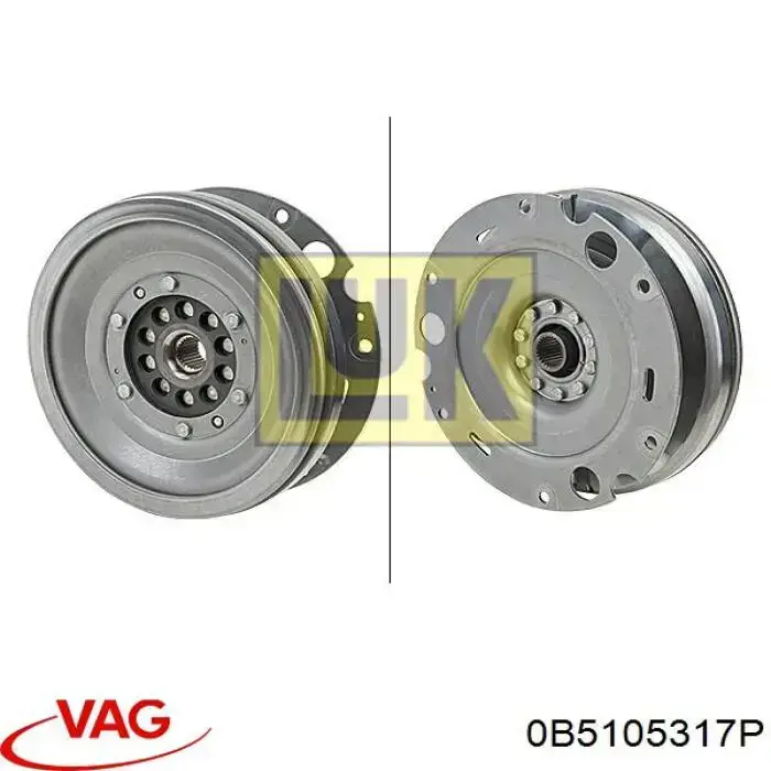 0B5105317P VAG Volante de motor