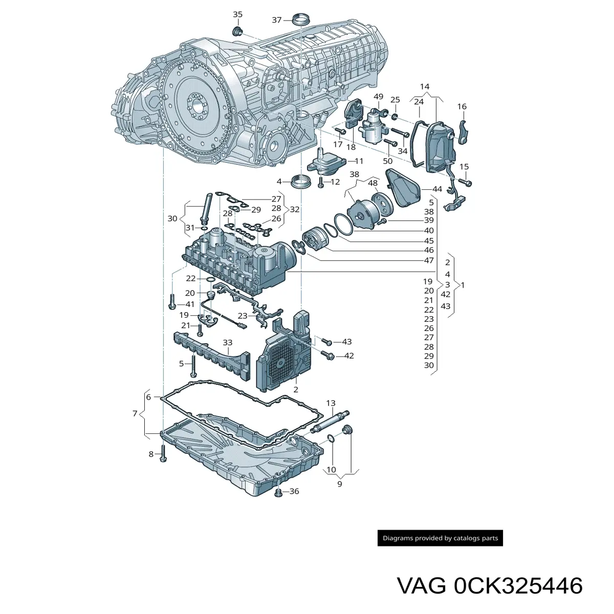 Vedante de unidade hidráulica da Caixa Automática de Mudança VAG 0CK325446 preço, a partir de 12,61 USD
