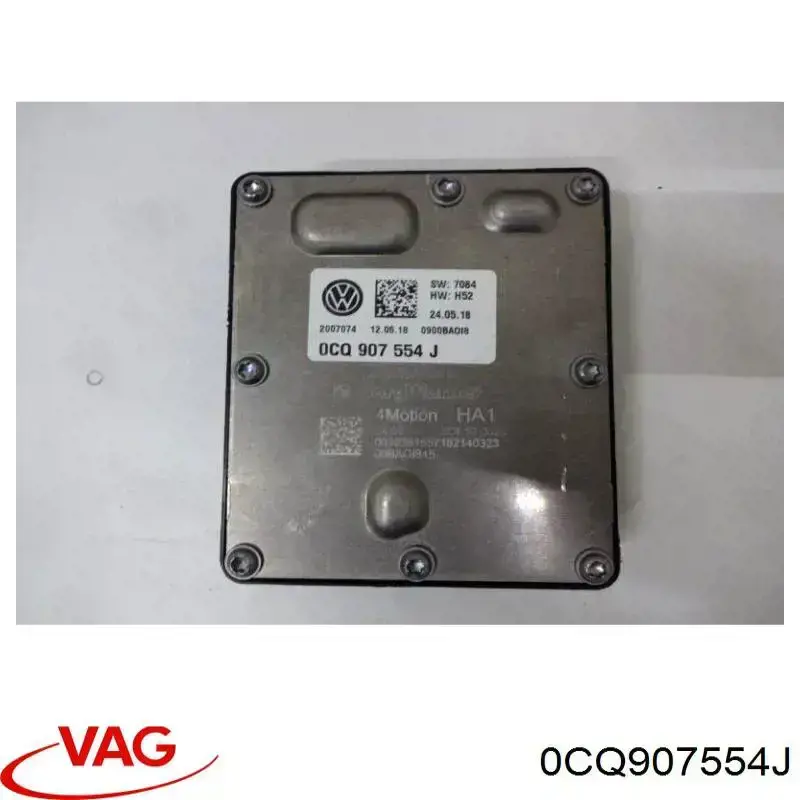 0CQ907554J VAG Módulo de direção (Centralina eletrônica) de tracção integral