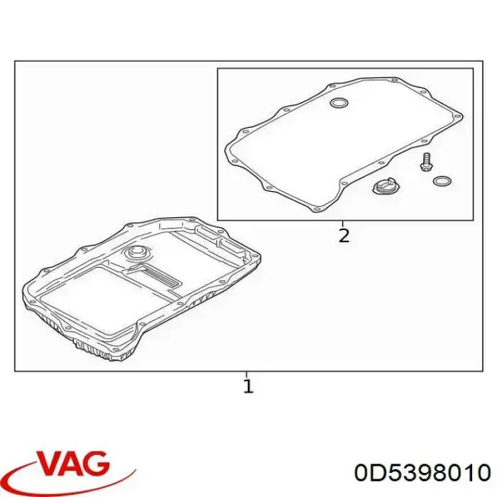 Vedante de panela da Caixa Automática de Mudança/Caixa Mecânica de Mudança VAG 0D5398010 preço, a partir de 61,68 USD