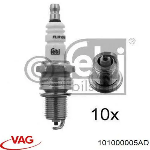 Vela de ignição VAG 101000005AD preço, a partir de 8,76 USD