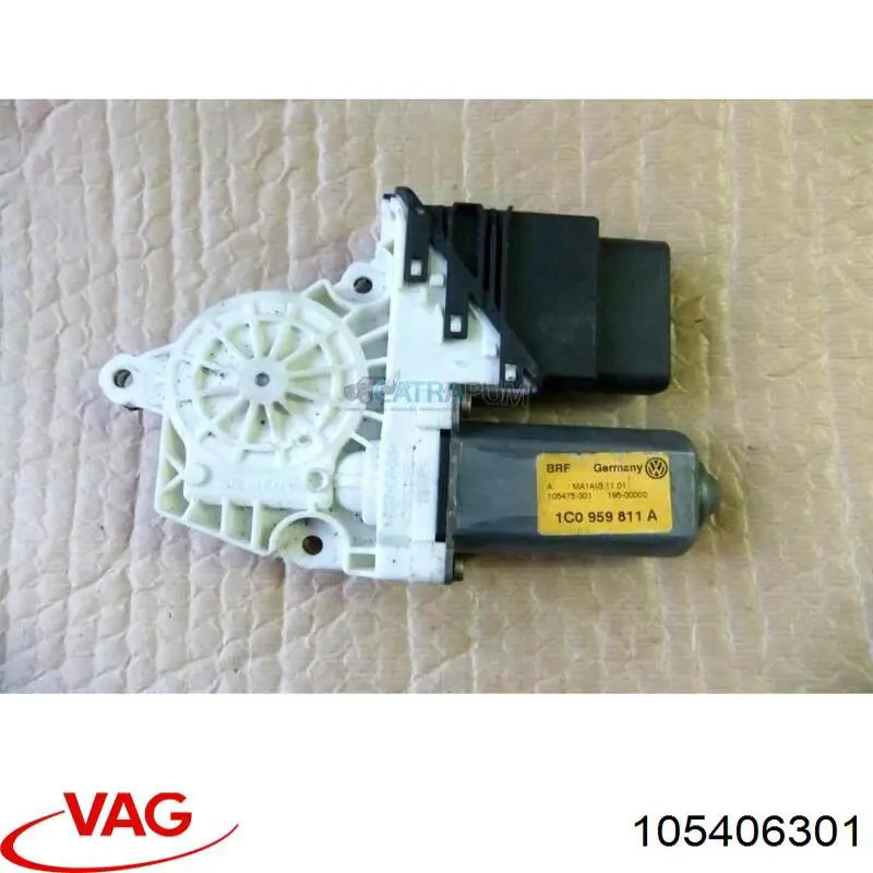 105406301 VAG Motor de acionamento de vidro da porta traseira esquerda