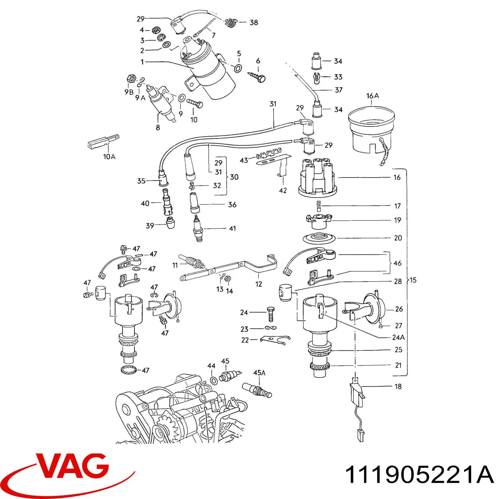  VAG 111905221A preço, a partir de 22,07 USD