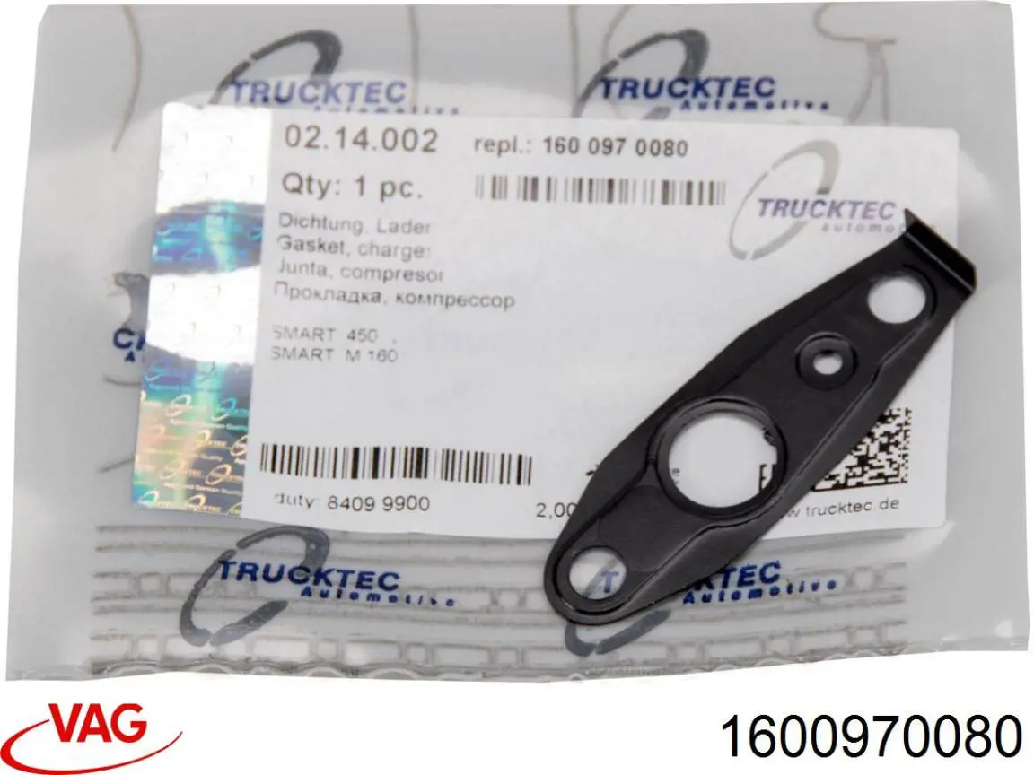 Vedante de mangueira de derivação de óleo de turbina VAG 1600970080 preço, a partir de 3,14 USD