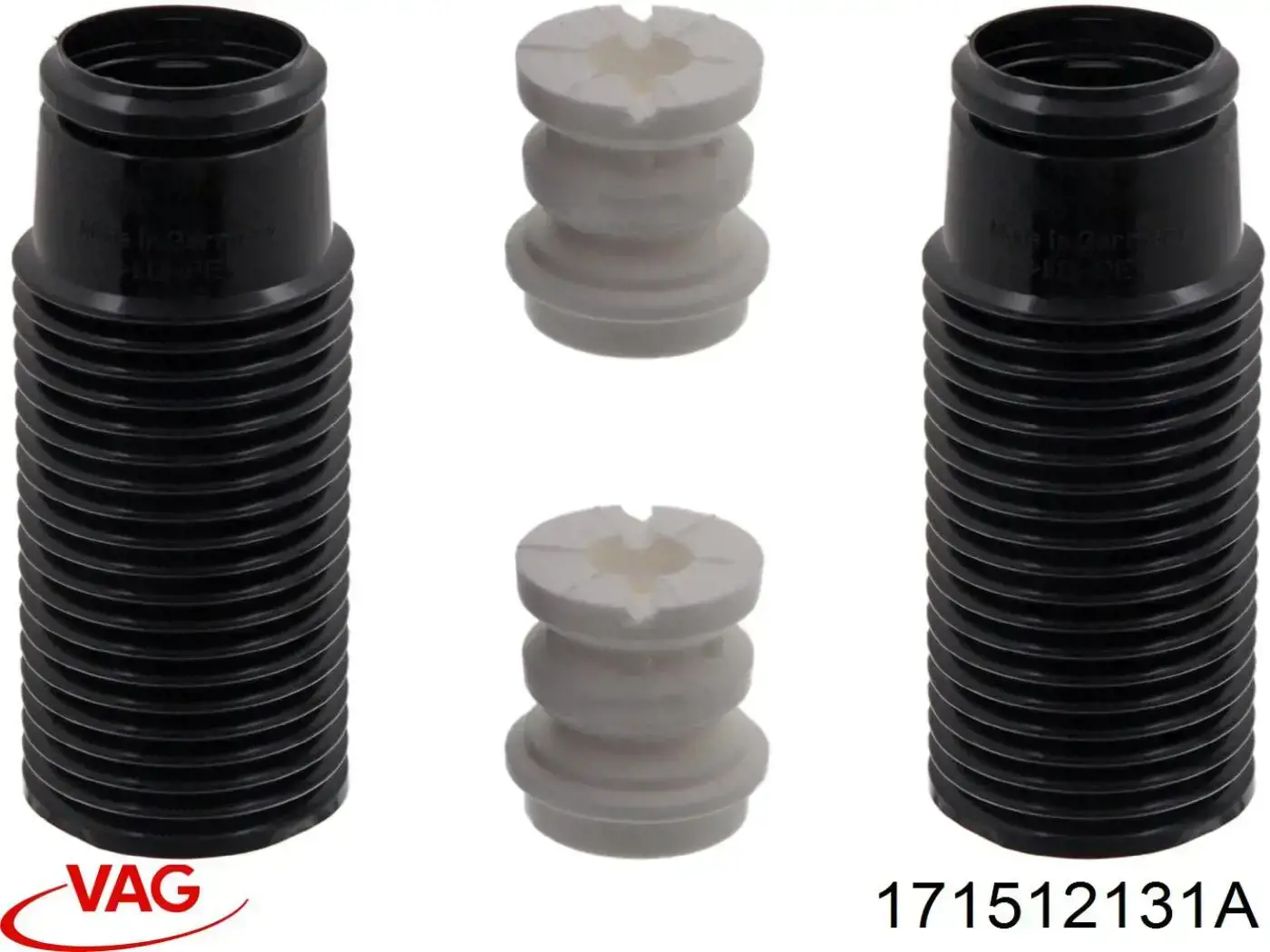 Compre 171512131A VAG Pára-choque (grade de proteção) de amortecedor traseiro