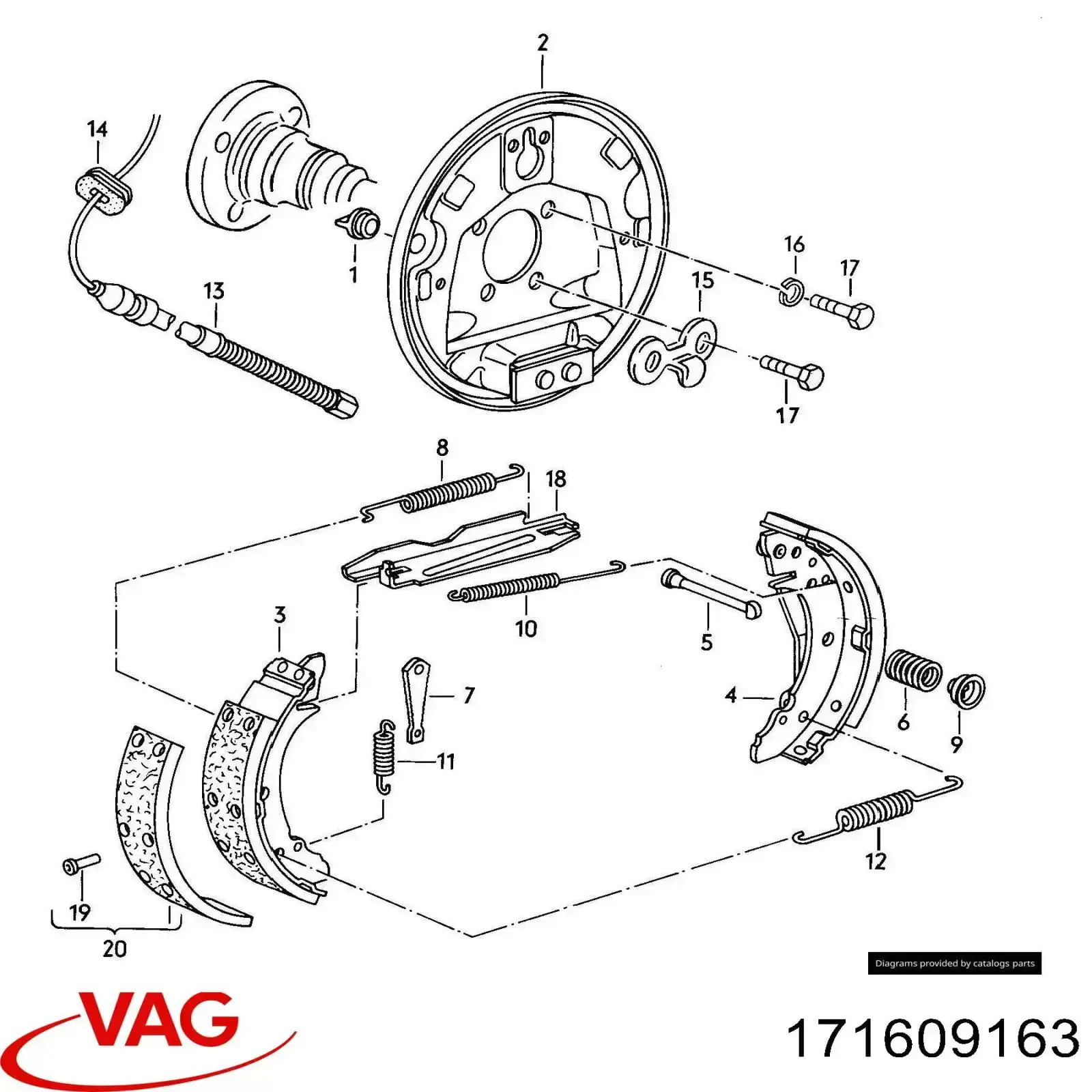 VAG 171609163 preço, a partir de 2,12 USD