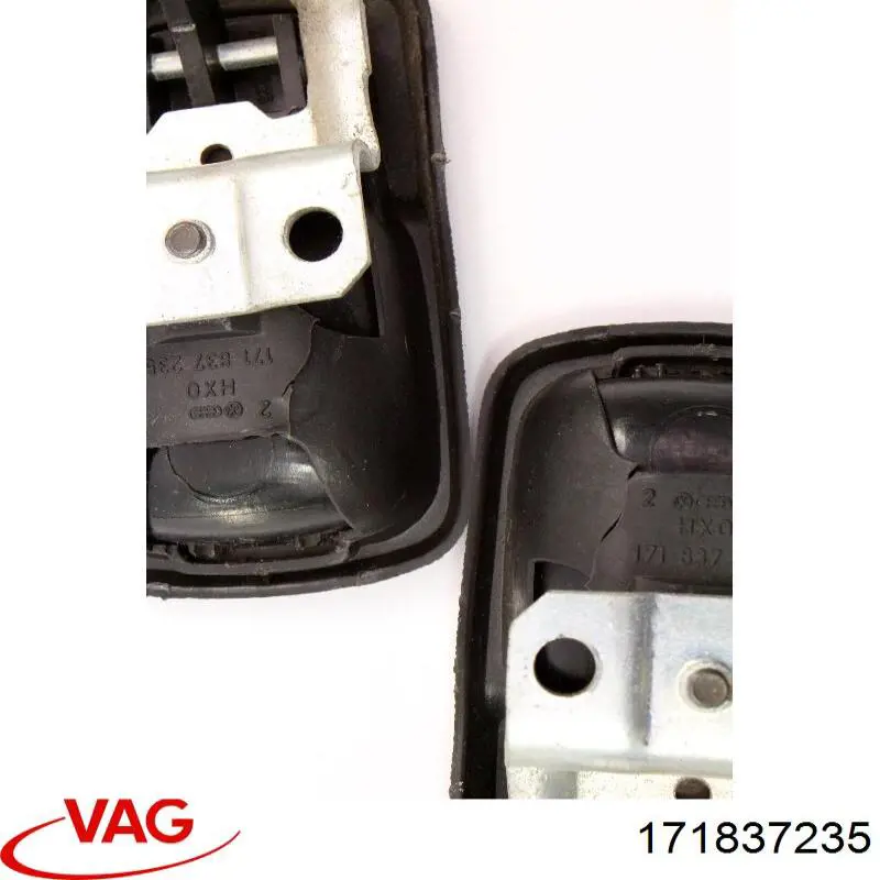 Compre 171837235 VAG Cobrimento de maçaneta interna traseira esquerda da porta