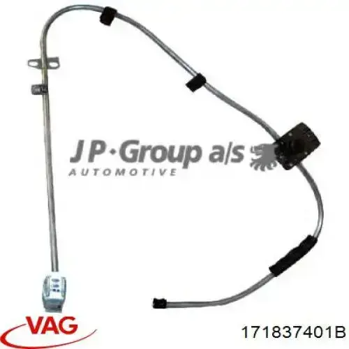  Mecanismo de acionamento de vidro da porta dianteira esquerda Volkswagen Caddy I pick-up (14) (1979 - 1996) I