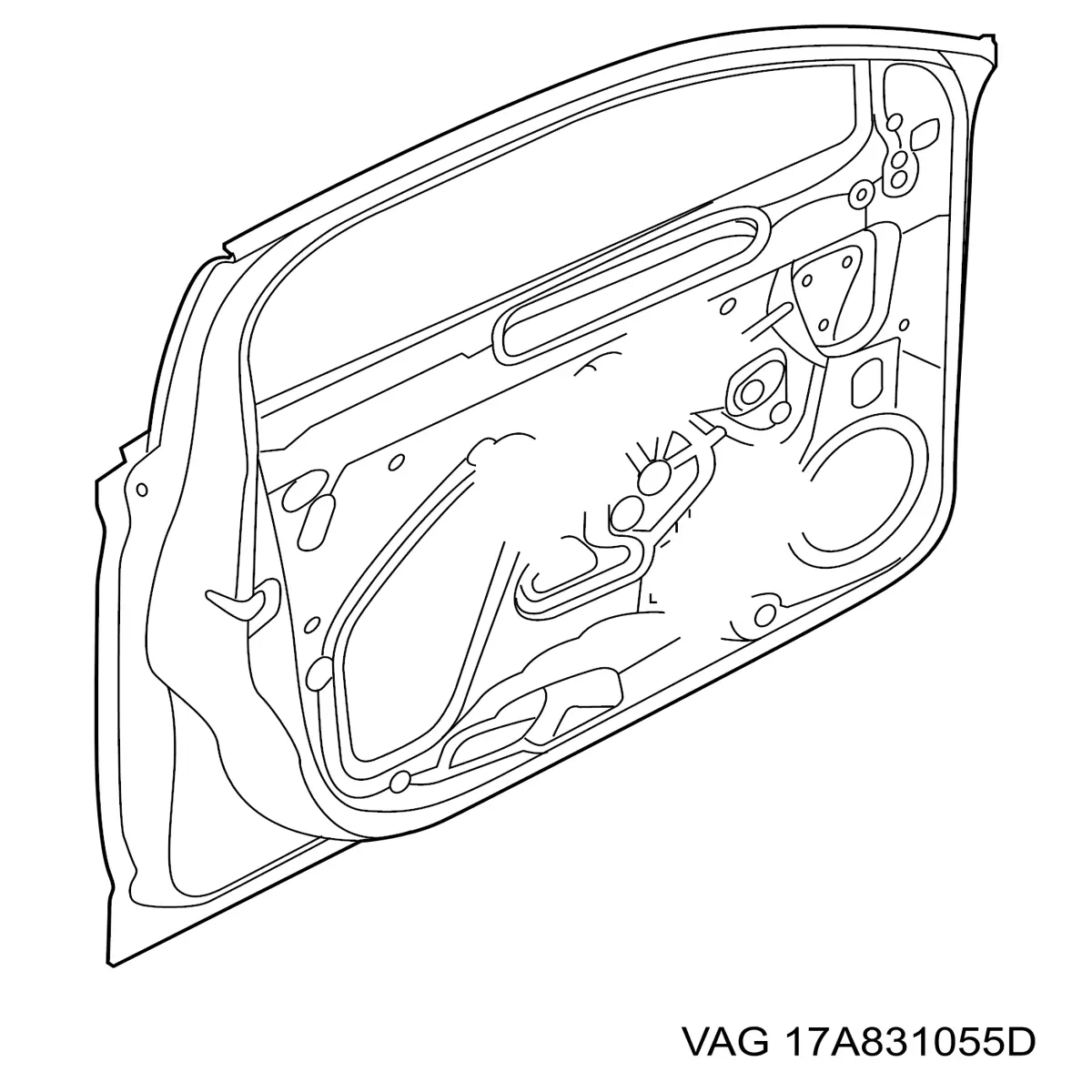 Porta dianteira esquerda Volkswagen Jetta VII BU3, BU4