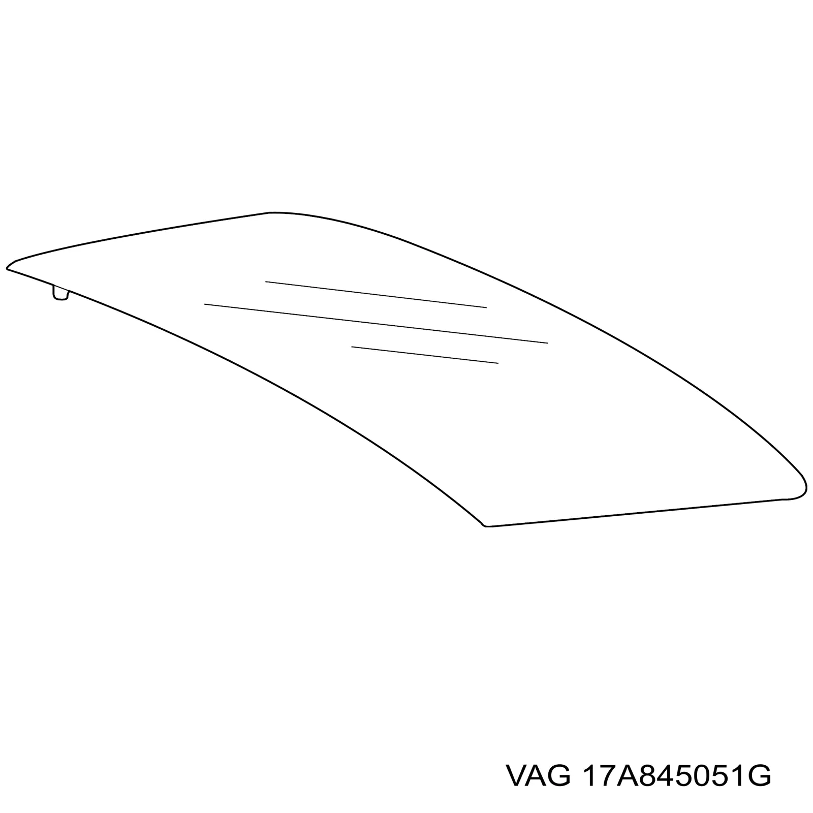 Vidro traseiro para Volkswagen Jetta VII BU3, BU4