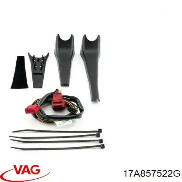 17A857522G VAG Elemento espelhado do espelho de retrovisão direito
