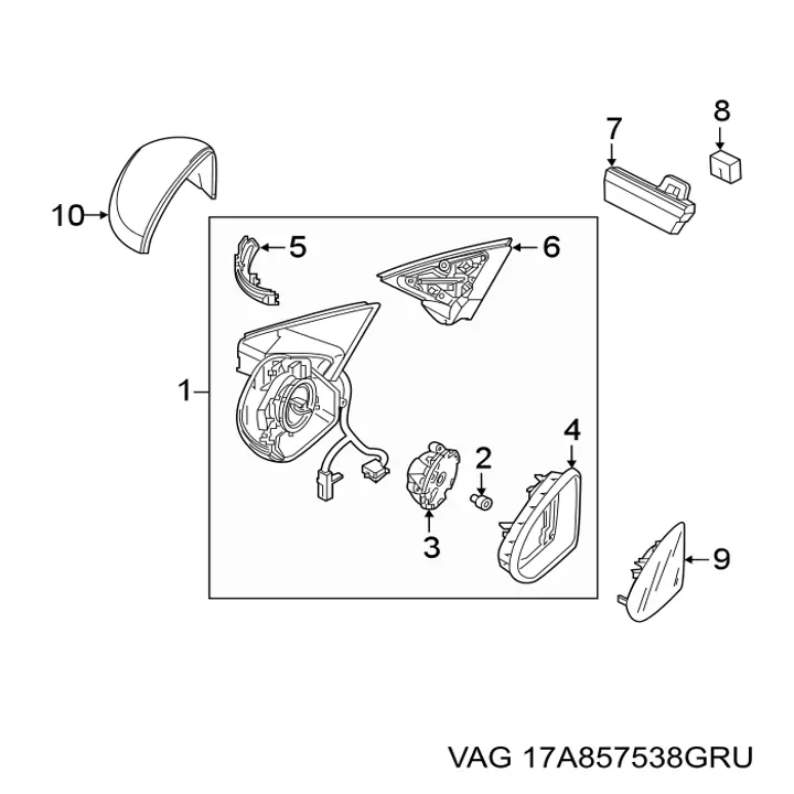  VAG 17A857538GRU preço, a partir de 95,73 USD