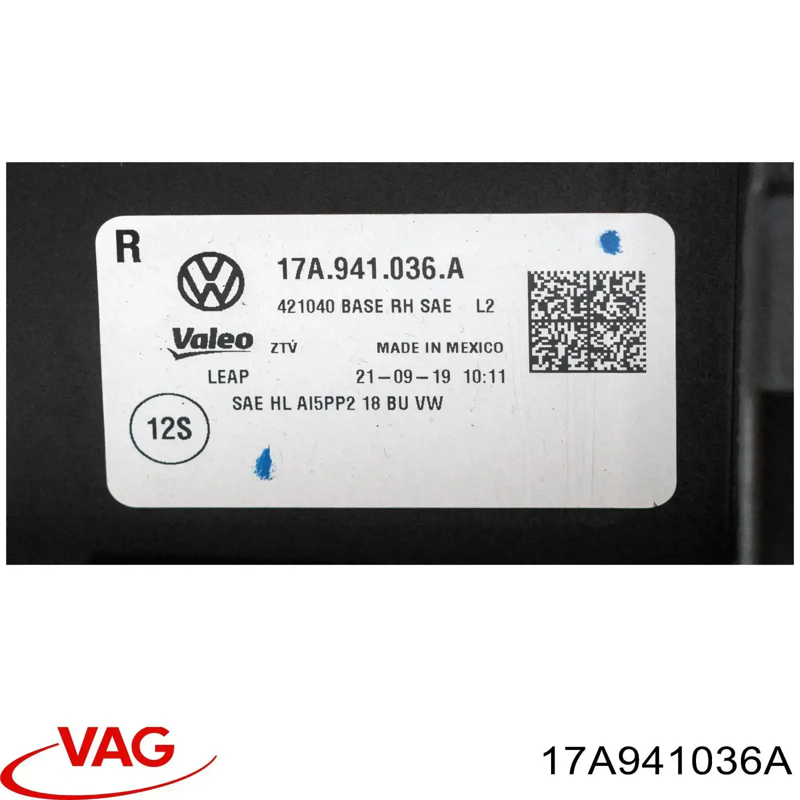 Luz direita ZVG112001R Signeda