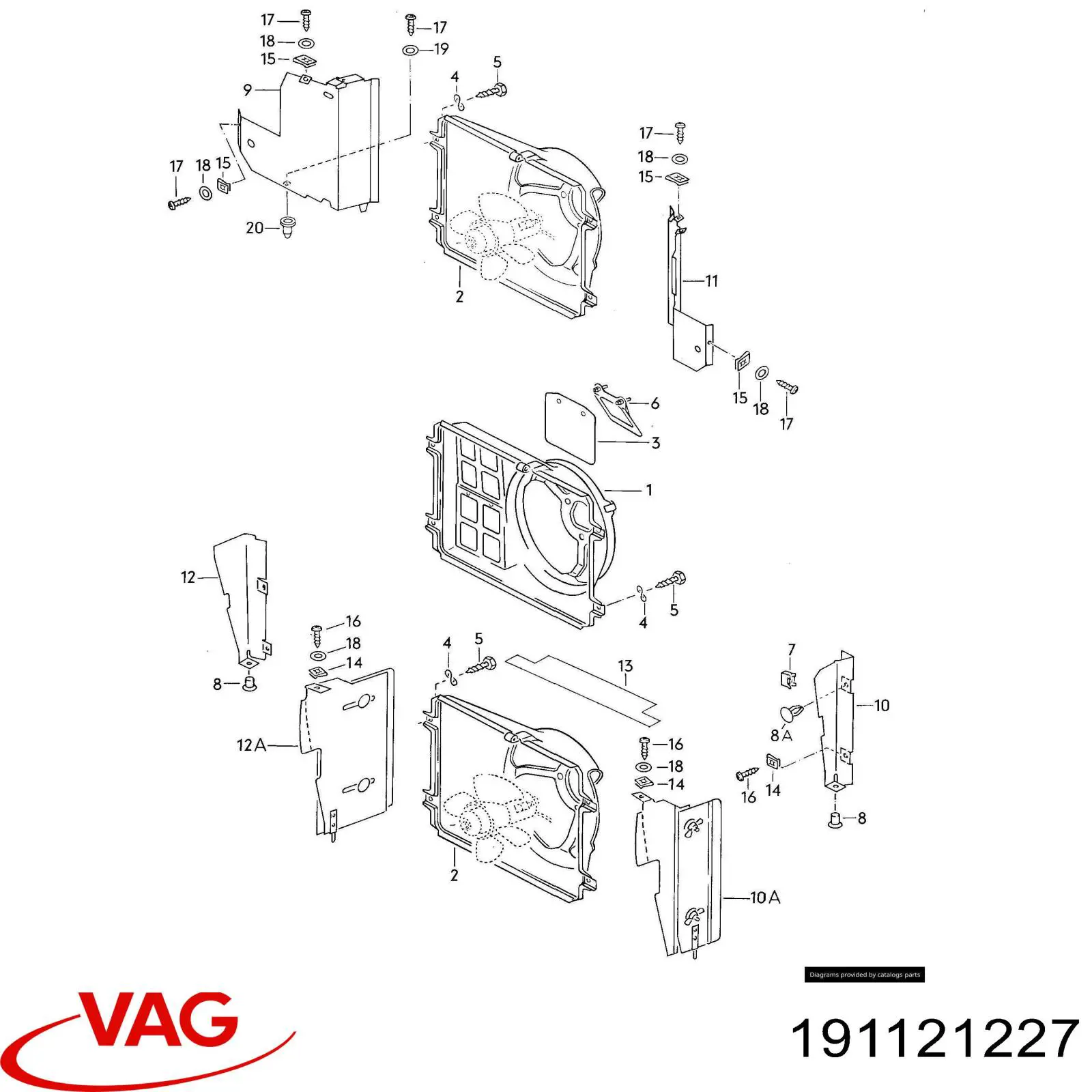  VAG 191121227 preço, a partir de  