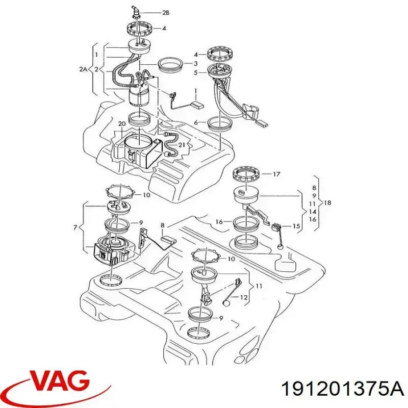  VAG 191201375A preço, a partir de 20,21 USD