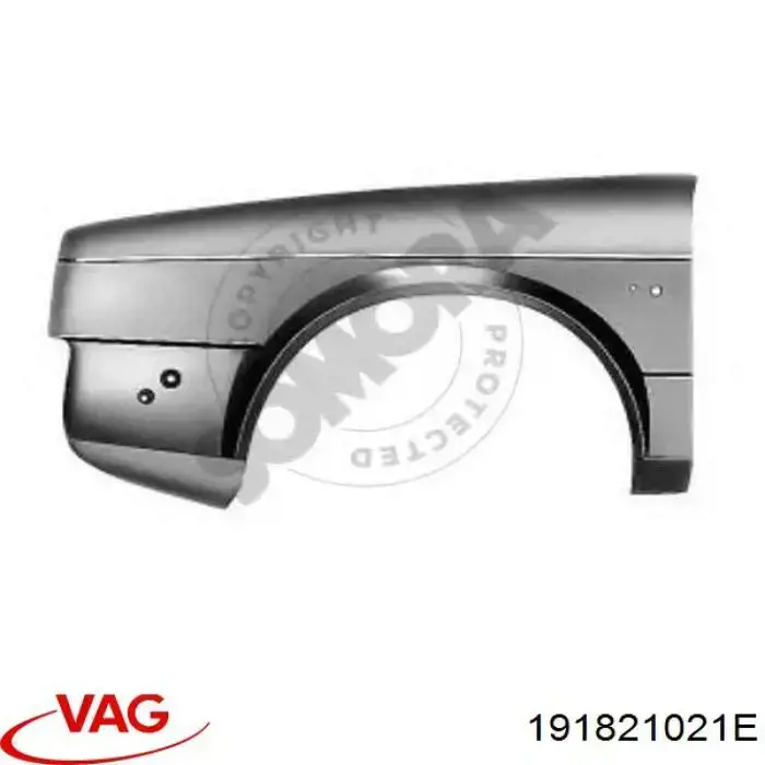 Pára-lama dianteiro esquerdo VAG 191821021E preço, a partir de 85,02 USD