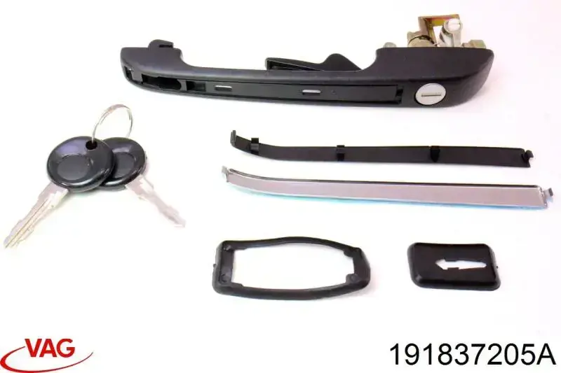 Maçaneta dianteira esquerda externa da porta VAG 191837205A preço, a partir de 11,42 USD