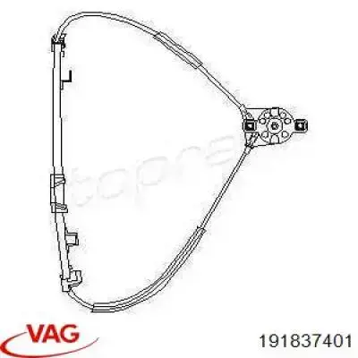 Mecanismo de acionamento de vidro da porta dianteira esquerda VAG 191837401 preço, a partir de 18,08 USD