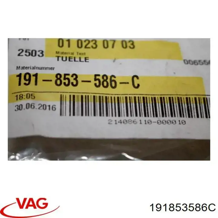  VAG 191853586C preço, a partir de 2,16 USD