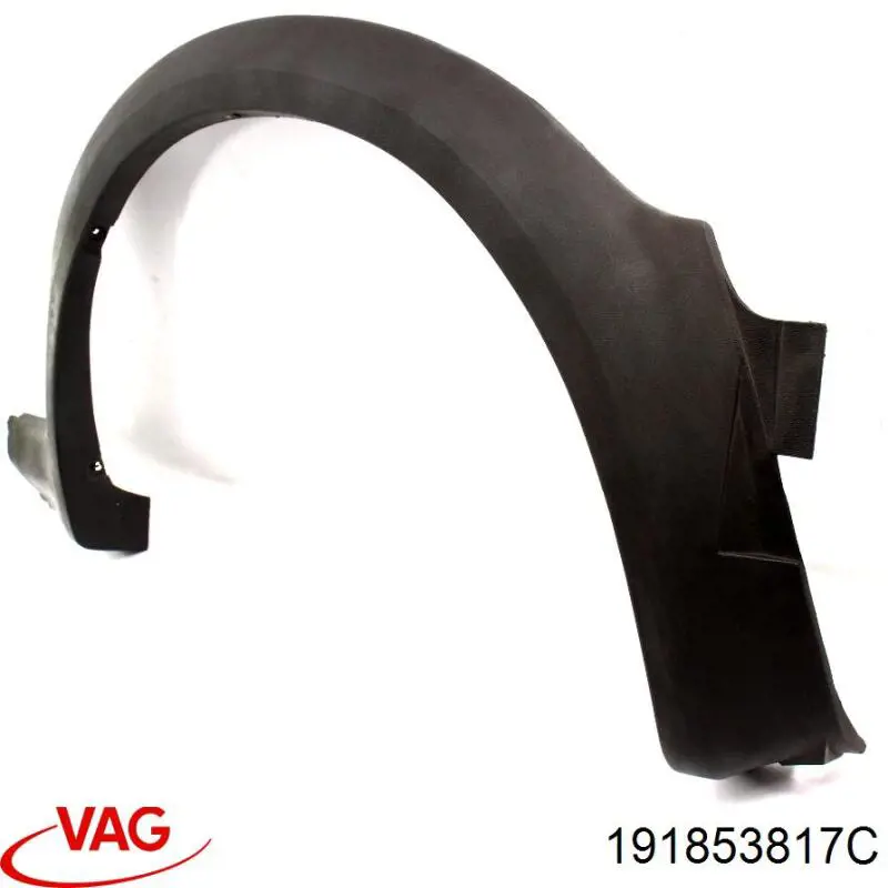 Expansor (placa sobreposta) de arco do pára-lama dianteiro direito VAG 191853817C preço, a partir de 71,04 USD