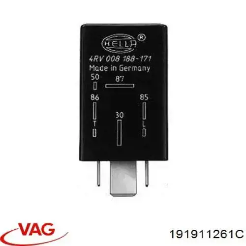 191911261C VAG Relê das velas de incandescência