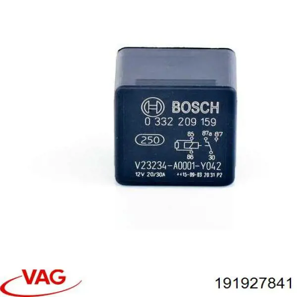 Compre 191927841 VAG Relê de controlo de limpador pára-brisas