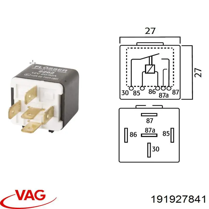 Relê de controlo de limpador pára-brisas VAG 191927841 preço, a partir de 26,32 USD