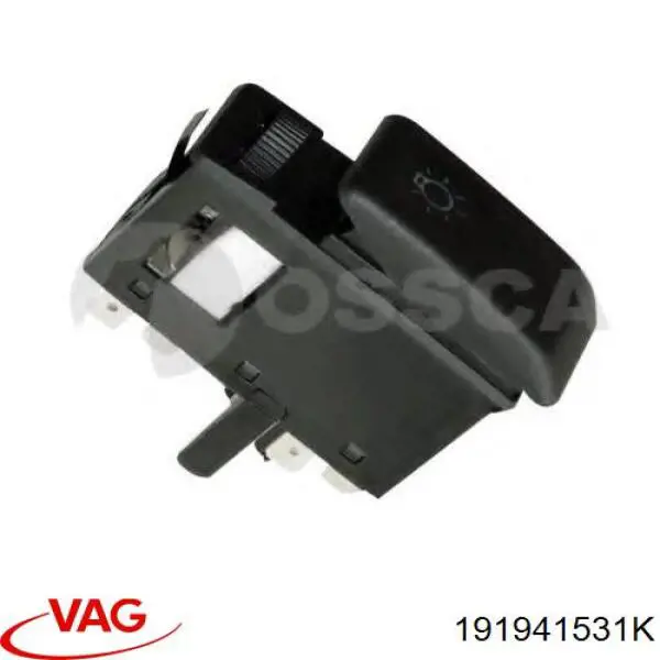 Comutador das luzes no "painel de instrumentos" VAG 191941531K preço, a partir de 12,73 USD