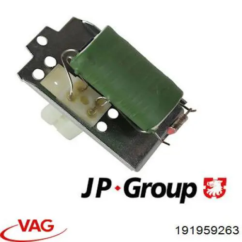 Resistor (resistência) de ventilador de forno (de aquecedor de salão) VAG 191959263 preço, a partir de 17,03 USD