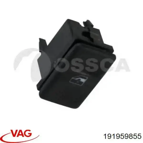Compre 191959855 VAG Botão de ativação de motor de acionamento de vidro de consola central