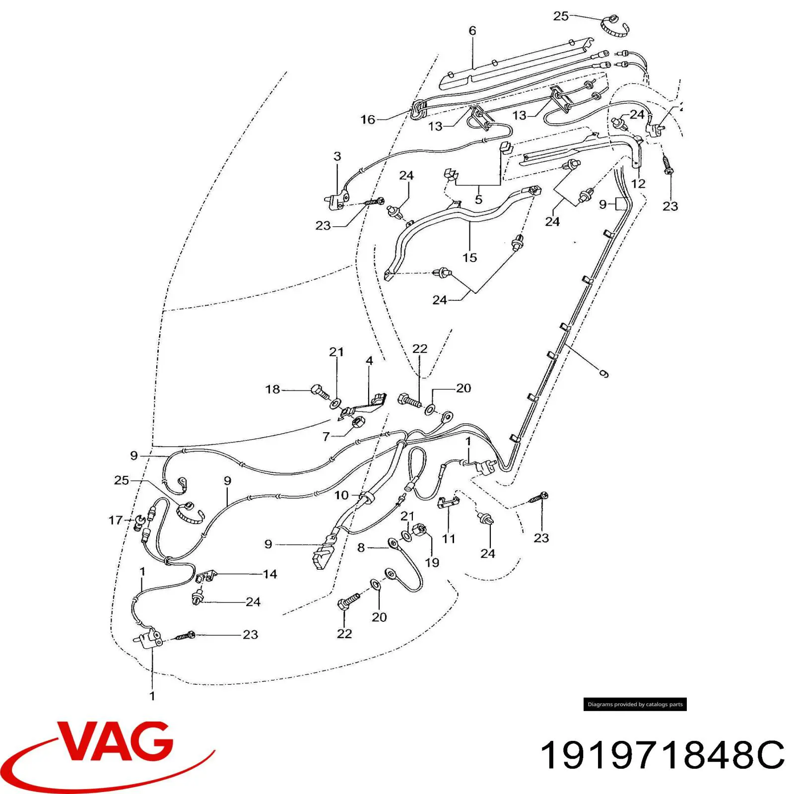  VAG 191971848C preço, a partir de 5,60 USD