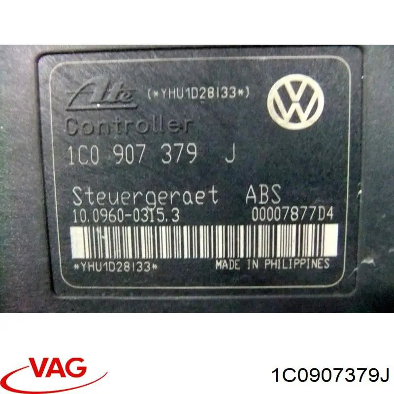 Compre 1C0907379J VAG Unidade hidráulico de controlo ABS