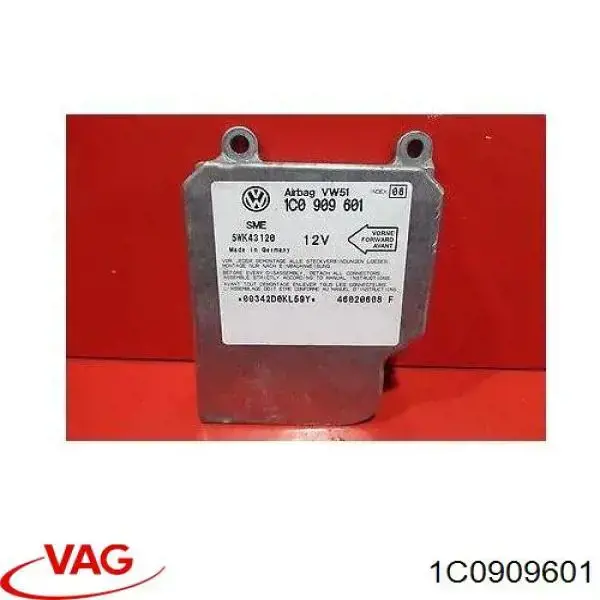 1C0909601 VAG Módulo processador de controlo da bolsa de ar (Centralina eletrônica AIRBAG)