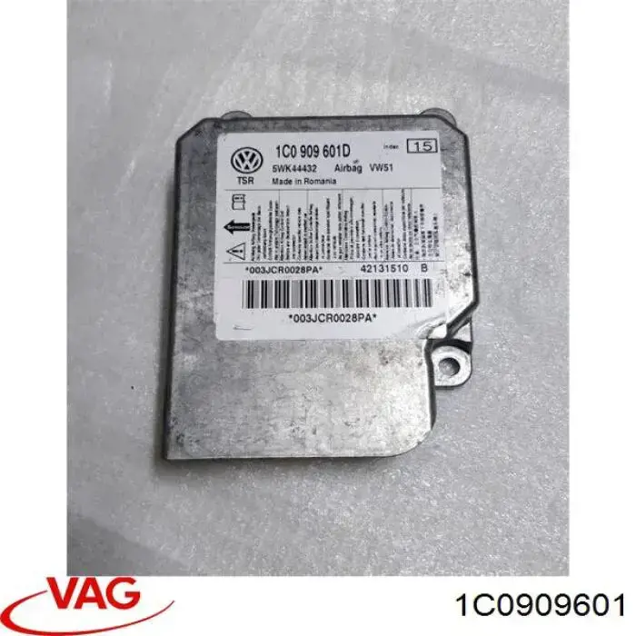 Módulo processador de controlo da bolsa de ar (Centralina eletrônica AIRBAG) VAG 1C0909601 preço, a partir de 46,05 USD