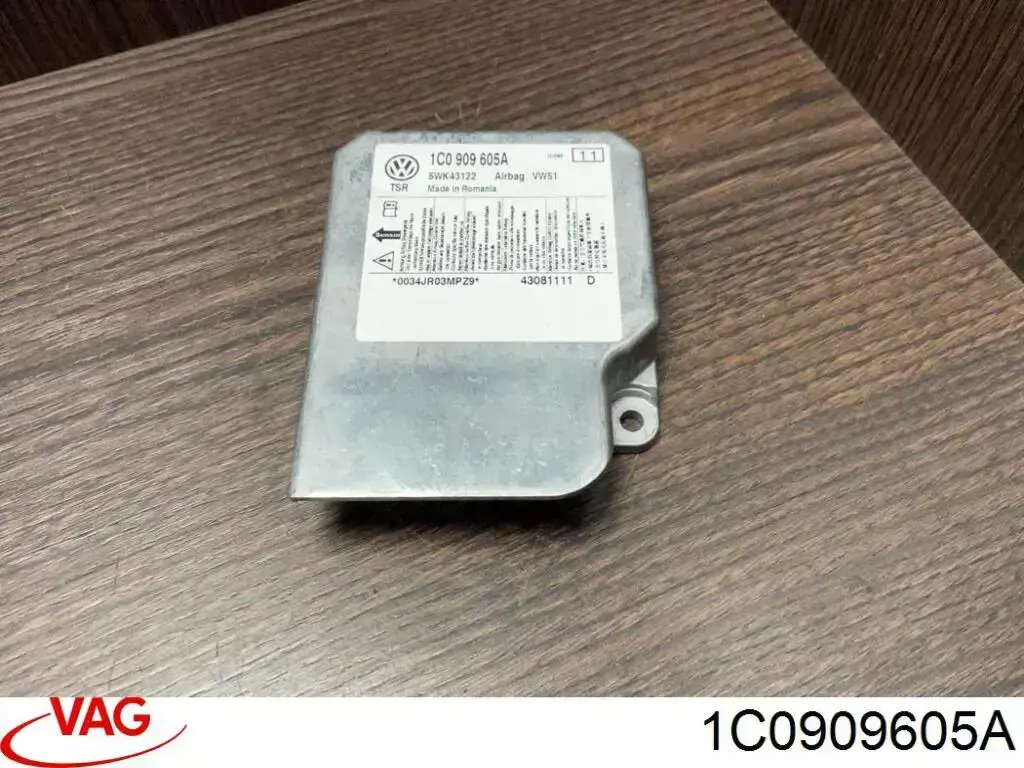 1C0909605A VAG Módulo processador de controlo da bolsa de ar (Centralina eletrônica AIRBAG)