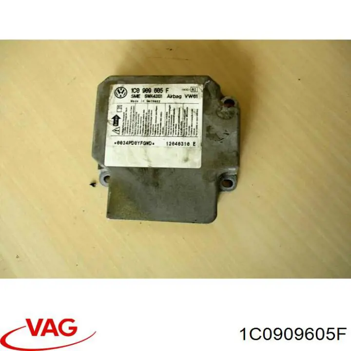 Compre 1C0909605F VAG Módulo processador de controlo da bolsa de ar (Centralina eletrônica AIRBAG)
