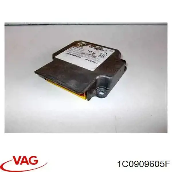 1C0909605F VAG Módulo processador de controlo da bolsa de ar (Centralina eletrônica AIRBAG)