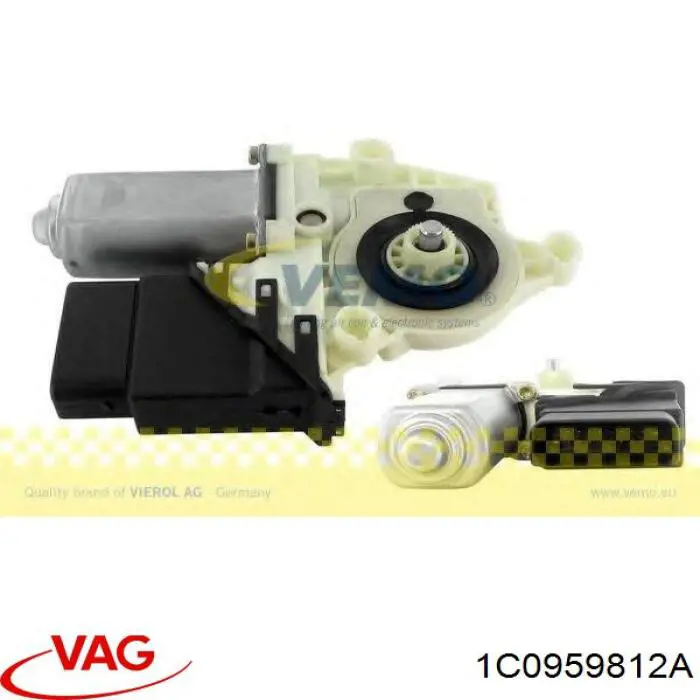 Compre 1C0959812A VAG Motor de acionamento de vidro da porta traseira direita