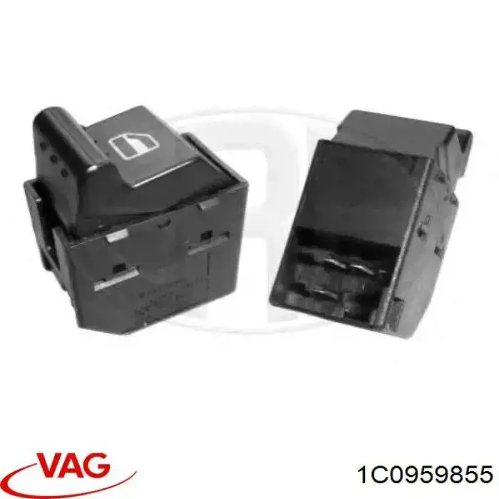 Unidade de botões dianteira direita de controlo de elevador de vidro VAG 1C0959855 preço, a partir de 37,16 USD