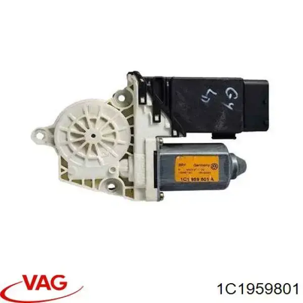 1C1959801 VAG Motor de acionamento de vidro da porta dianteira esquerda