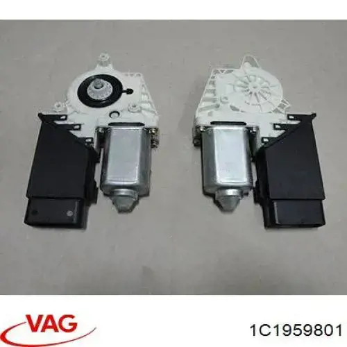 Compre 1C1959801 VAG Motor de acionamento de vidro da porta dianteira esquerda