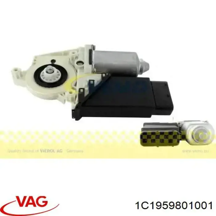 1C1959801001 VAG Motor de acionamento de vidro da porta dianteira esquerda