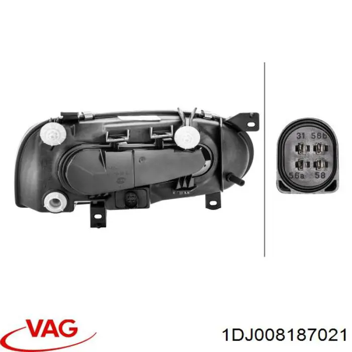 Compre 1DJ008187021 VAG Luz direita