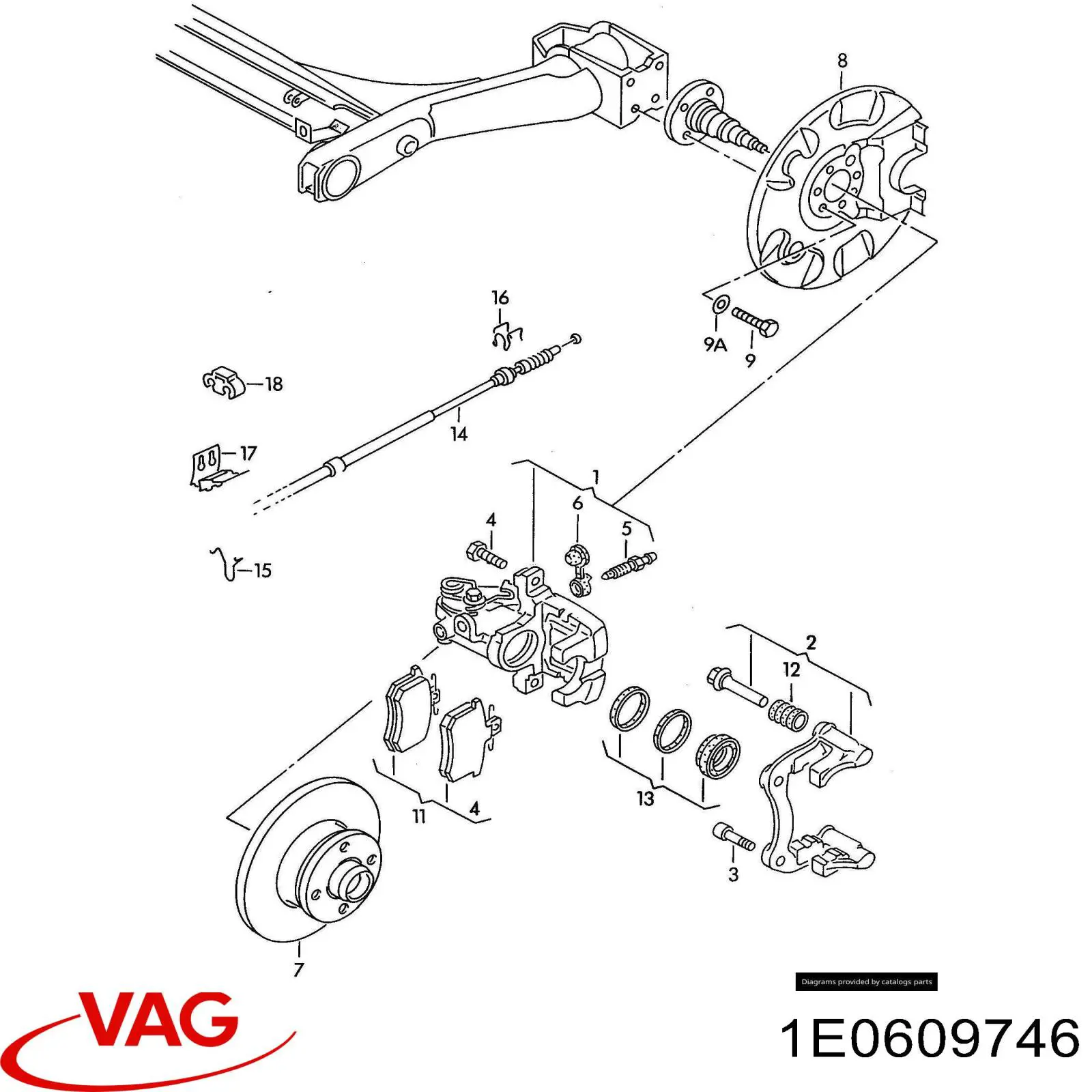  VAG 1E0609746 preço, a partir de  