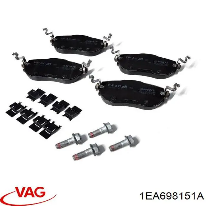 Sapatas do freio dianteiras de disco VAG 1EA698151M preço, a partir de 95,20 USD